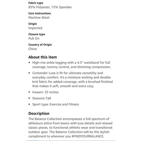 Balance  Collection Womens Contender High Rise  Legging Snake Print Size S - Picture 6 of 16